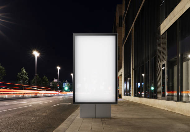istock Blank banner on a street in the city. 3d rendering 985650622