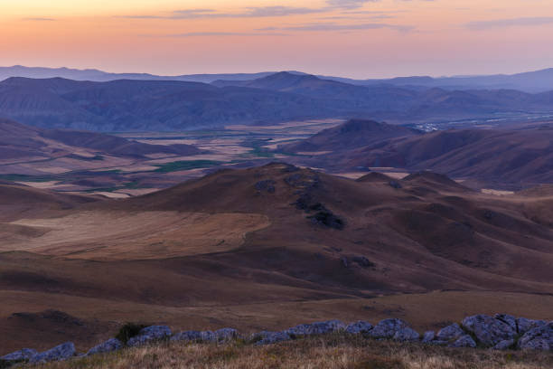 istock Sunrise in the mountains of Gobustan 985662280