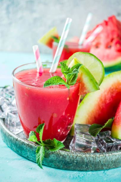 istock Watermelon and blueberry lemonade 985683174