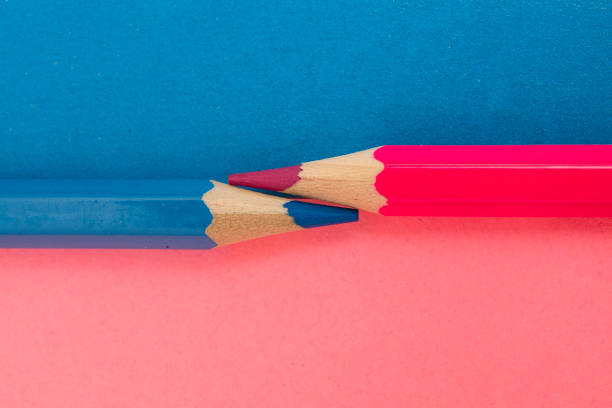 istock still life with two pencils, pink and blue 985752090