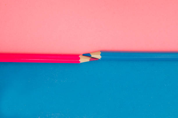 istock still life with two pencils, pink and blue 985756548