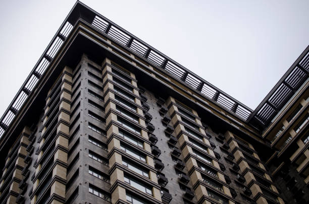 facade of high-rise building from below view