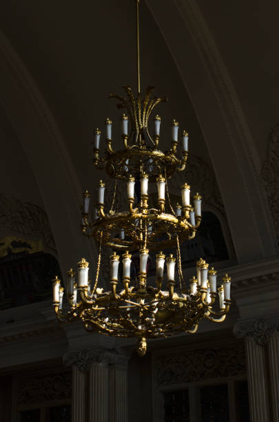 istock old three-tier chandelier in the Baroque style 985762072