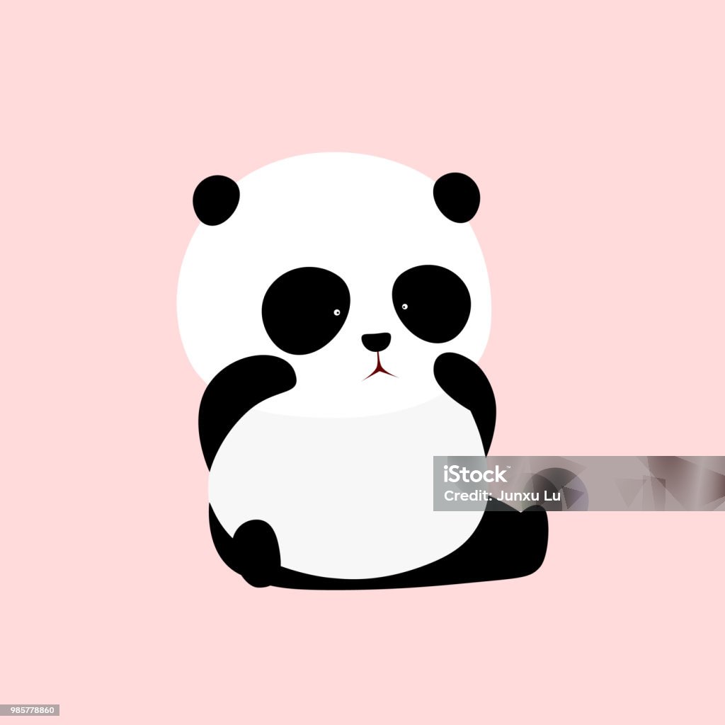 Hình Minh Họa Vector Một Con Gấu Trúc Khổng Lồ Hoạt Hình Dễ Thương ...