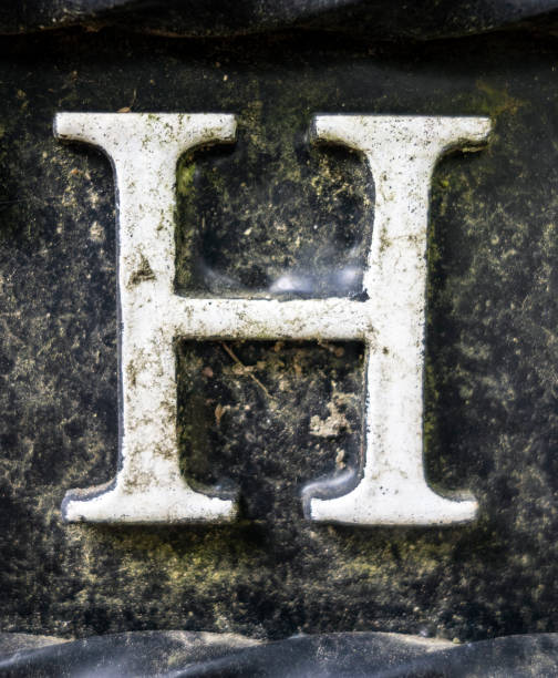 istock Written Wording in Distressed State Typography Found Letter H 985806164