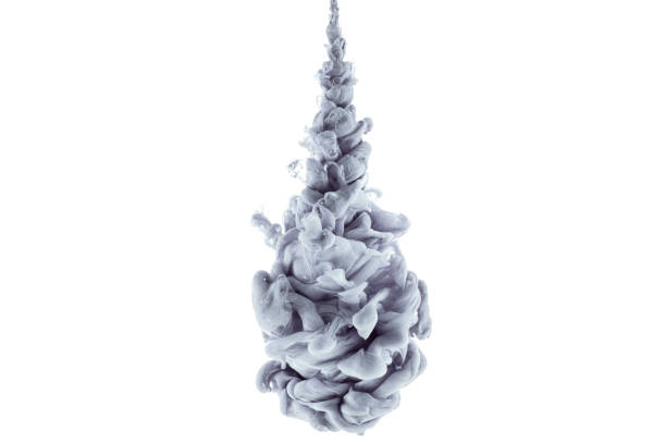 istock splash of monochromatic grey paint, isolated on white 985808278