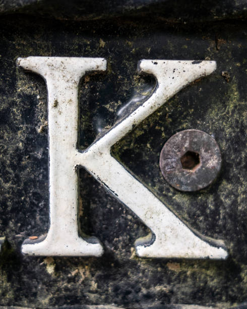 istock Written Wording in Distressed State Typography Found Letter K 985808592