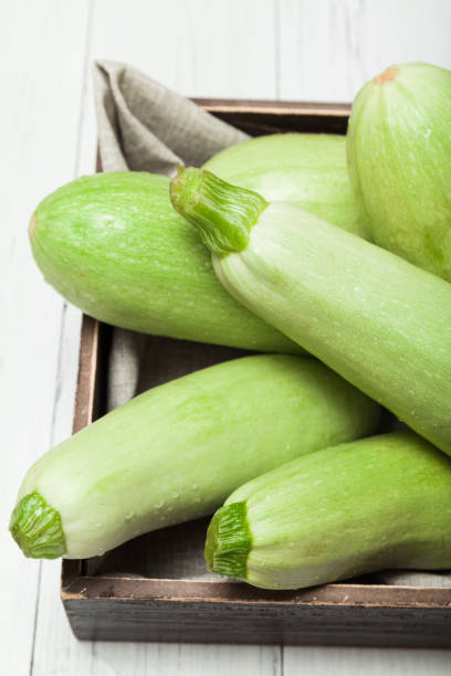 istock Raw zucchini, biological agriculture. Healthy diet. 985810672