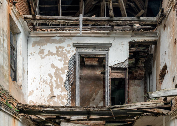 istock interior of an abandoned manor 985811448