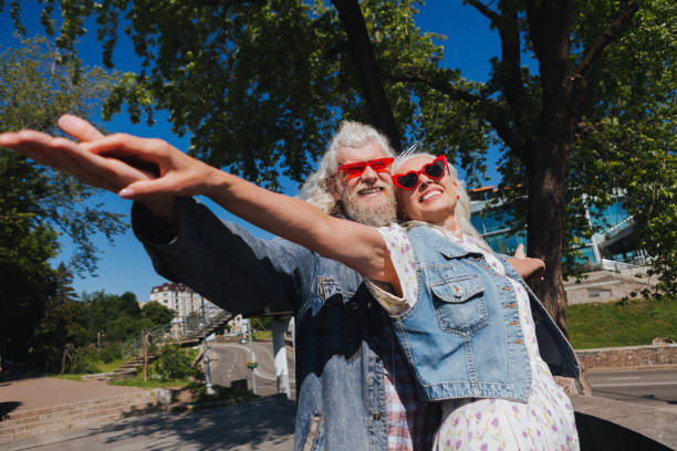 istock Cheerful nice couple smiling 985811994