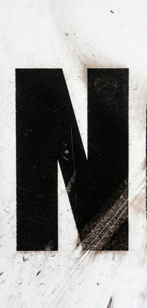 istock Written Wording in Distressed State Typography Found Letter N 985823160