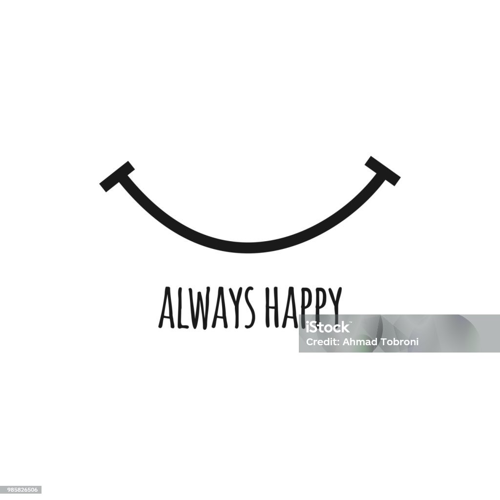 Always Vector Always Happy Vector Template Design Stock Illustration - Download Image ...