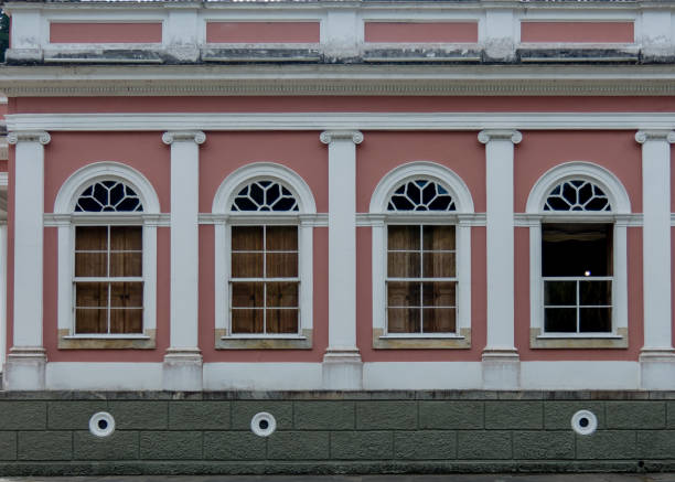 The Imperial Palace in Petropolis, Rio de Janeiro, exhibits a great deal of symmetry and is an example of the neoclassical Portuguese architecture