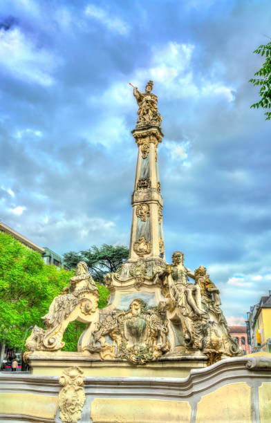 istock Saint George Fountain in Trier, Germany 985832784