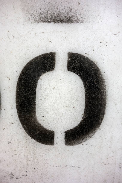 istock Written Wording in Distressed State Typography Found Letter O 0 Zero 985842900