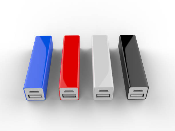 istock Blank Promotional Portable power bank for Android Smart phone. 3d Render Illustration. 985847270