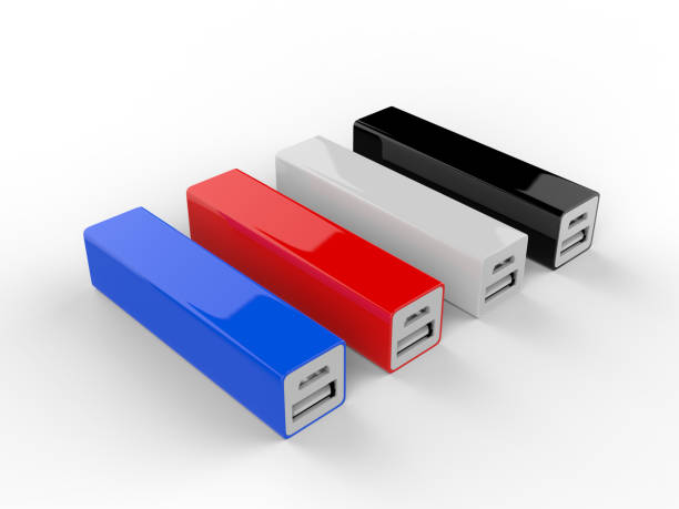 istock Blank Promotional Portable power bank for Android Smart phone. 3d Render Illustration. 985847274