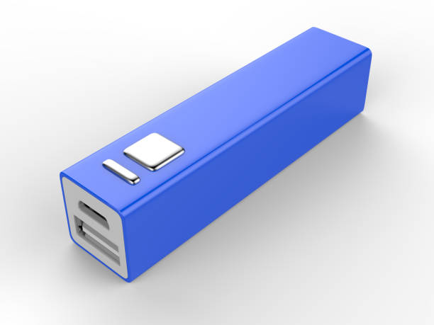 istock Blank Promotional Portable power bank for Android Smart phone. 3d Render Illustration. 985847358
