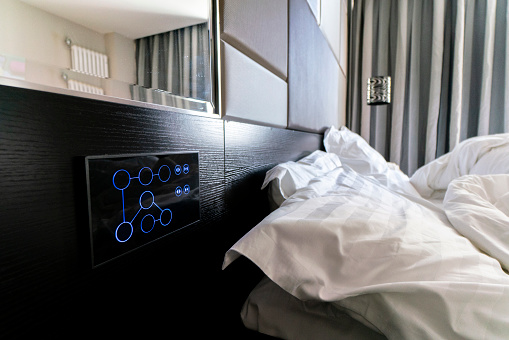bluetooth controller screen of smart bedroom