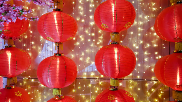 istock row light from Chinese new year at Yaowarat thailand 985864700