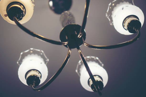 istock vintage lamps in the restaurant 985866172
