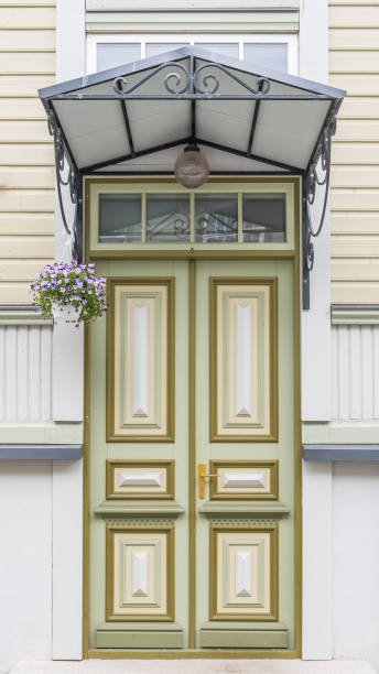 istock Tallinn in Estonia, wooden door 985869578