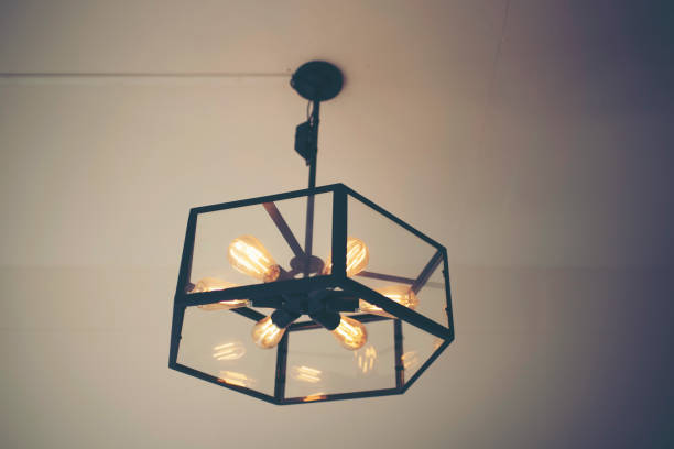 istock vintage lamps in the restaurant 985871004