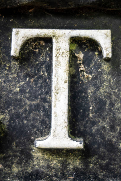 istock Written Wording in Distressed State Typography Found Letter T 985874128