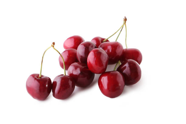 istock Fresh sweet cherries isolated on a white 985878896