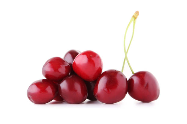 istock Fresh sweet cherries isolated on a white 985879704
