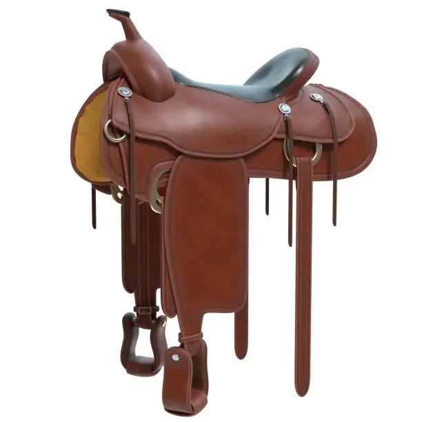 3d illustration of a Horse Saddle