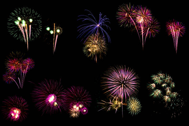 istock Colorful fireworks of various colors 985909554