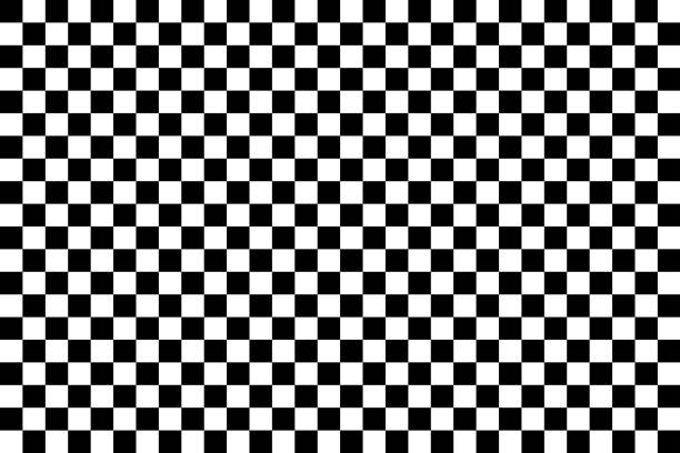 stockillustraties, clipart, cartoons en iconen met vector checker schaken abstract naadloze achtergrond - zwart-wit