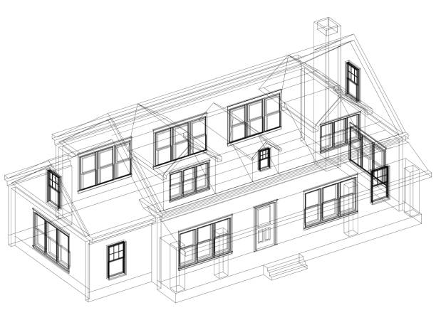 istock House Design Architect Blueprint - isolated 985919766