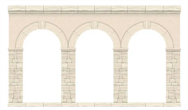 Vector illustration of Classic antique arch