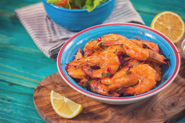 istock Freshly Grilled Shrimps 985948360