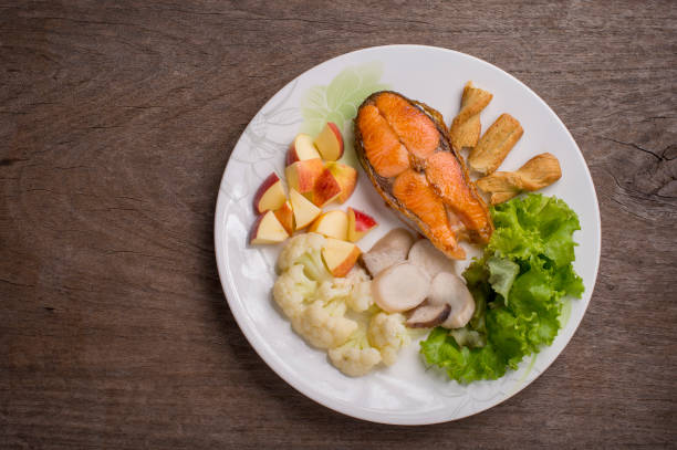 istock salmon steak , salmon grill 985953484
