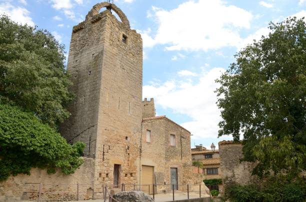 istock Stone tower in medieval village 985960498