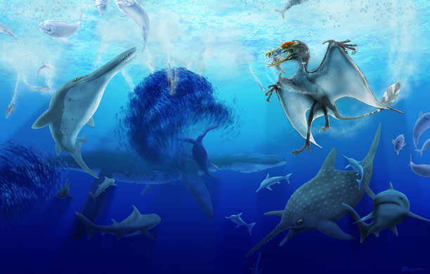 Late Jurassic European Pelagic Scene