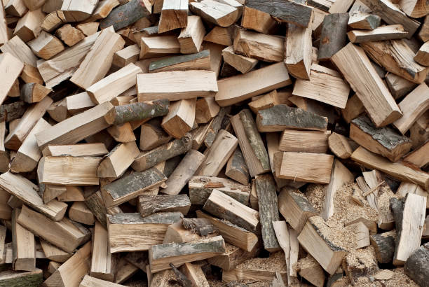 istock Sliced wood is cast by a slide 986031774