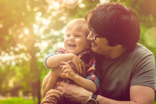 Shot of a father and son spending the day together outside