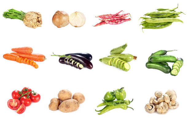 istock Group of vegetables isolated over white 986043508