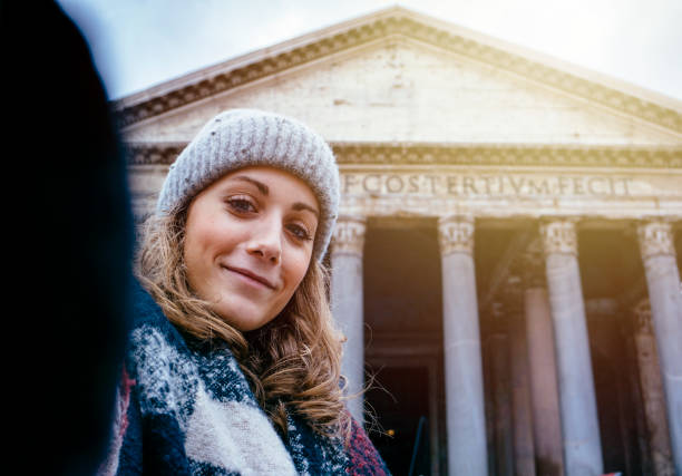 istock Selfie in Rome in winter 986047770