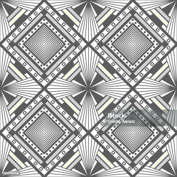 Pattern Vector Depth Abstract Seamless Geometric Pattern Optical Illusion Of Image Depth ...