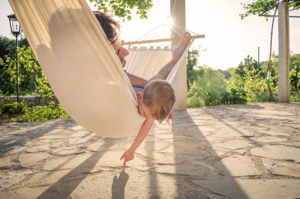 istock Relaxing moments in a hammock 986081032