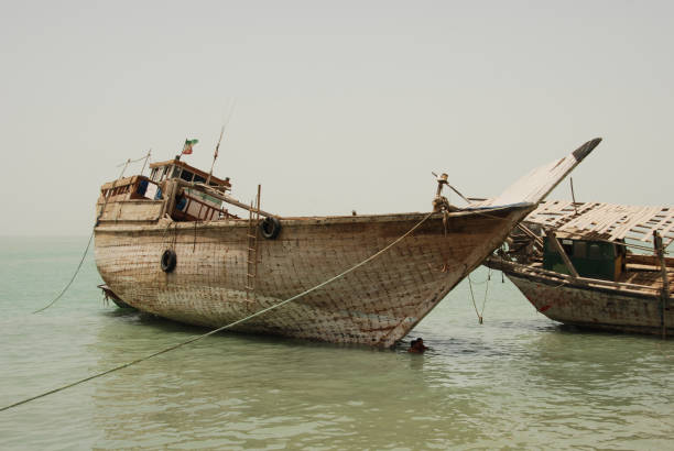 istock Traditional vessels moored in Qeshm Island 986092398