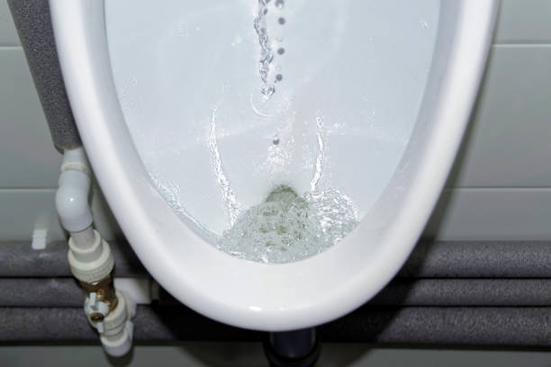 istock White Urinal in a public men's room 986094790
