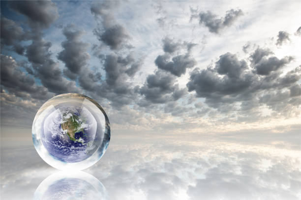 Crystal ball reflecting globe of the earth on clouds backgroundhttps://www.nasa.gov/sites/default/files/1-bluemarble_west.jpg