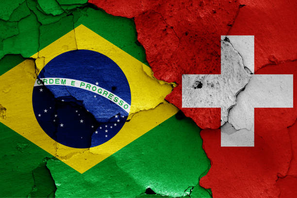 istock flags of Brazil and Switzerland 986151664