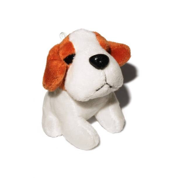 istock Toy dog made of wool subject on a white background. 986193316
